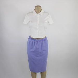 90s Vintage purple floral mini skirt